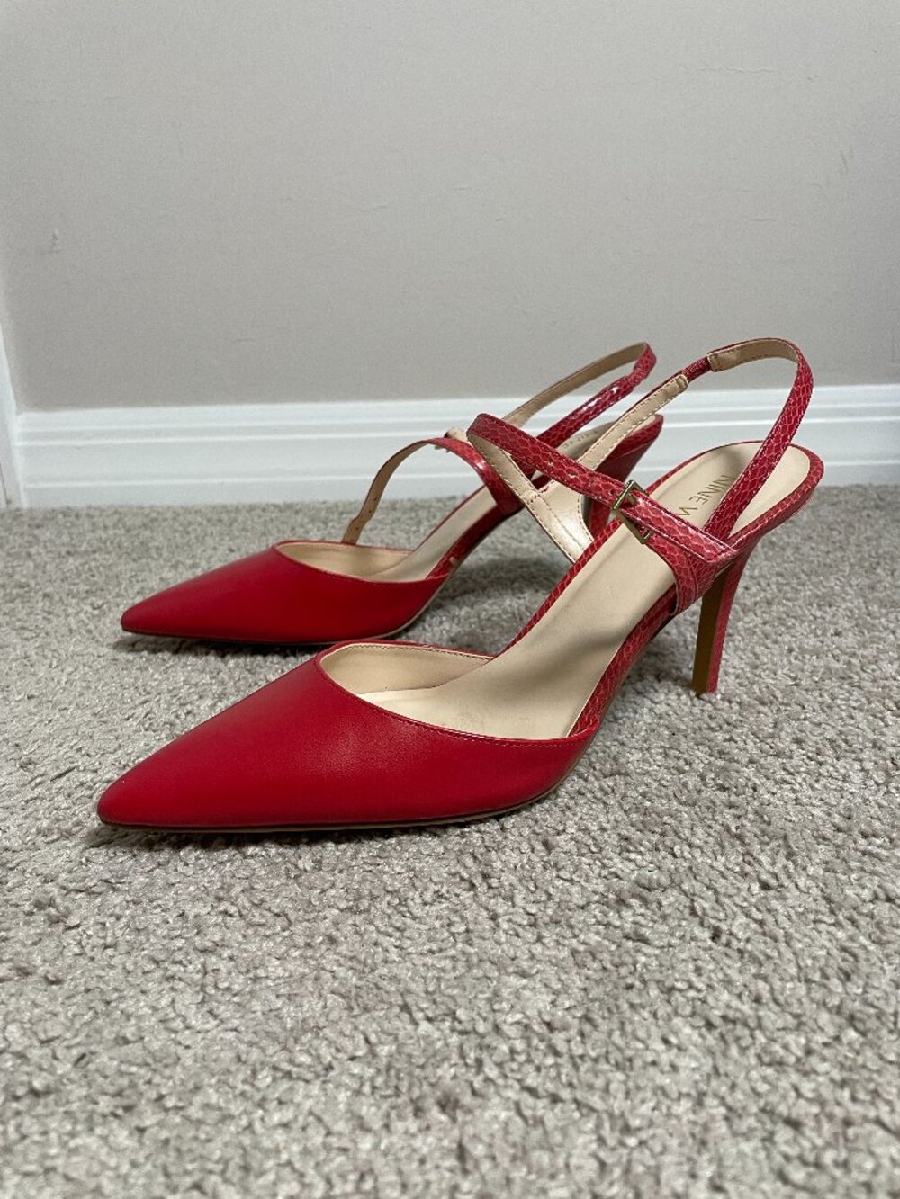 Elegant Nine West Dark Pink Women's Shoes